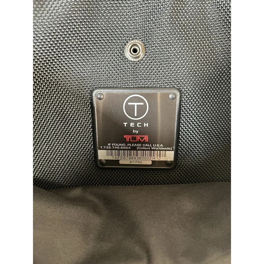 Tumi T-TECH Classic 57175D Black Nylon Computer Messenger Laptop Bag